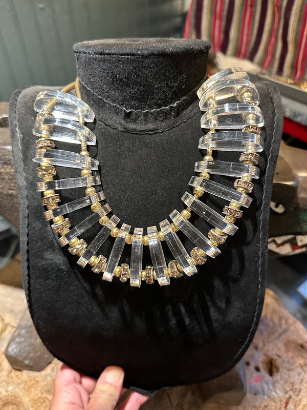 Ice Domed Bib Necklace