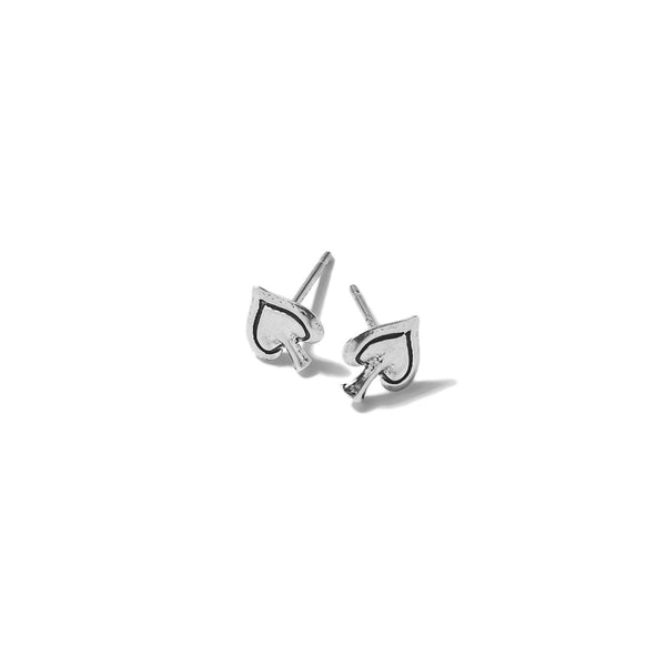Tiny Spade Earrings | Giles & Brother