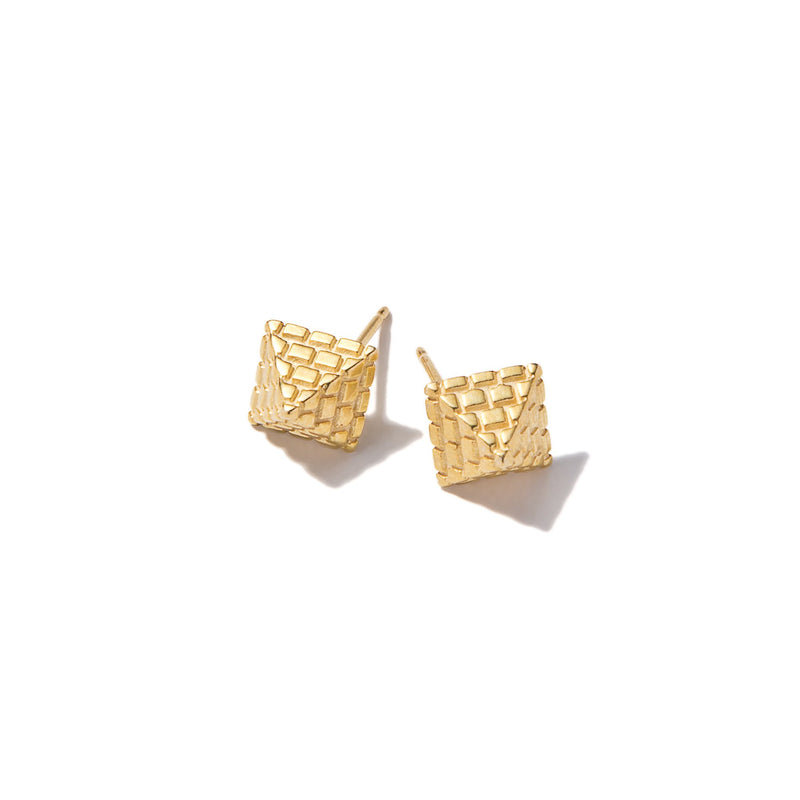 Tiny Pyramid Earrings | Giles & Brother