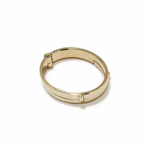Wide Latch Cuff Gold Polished | Giles & Brother