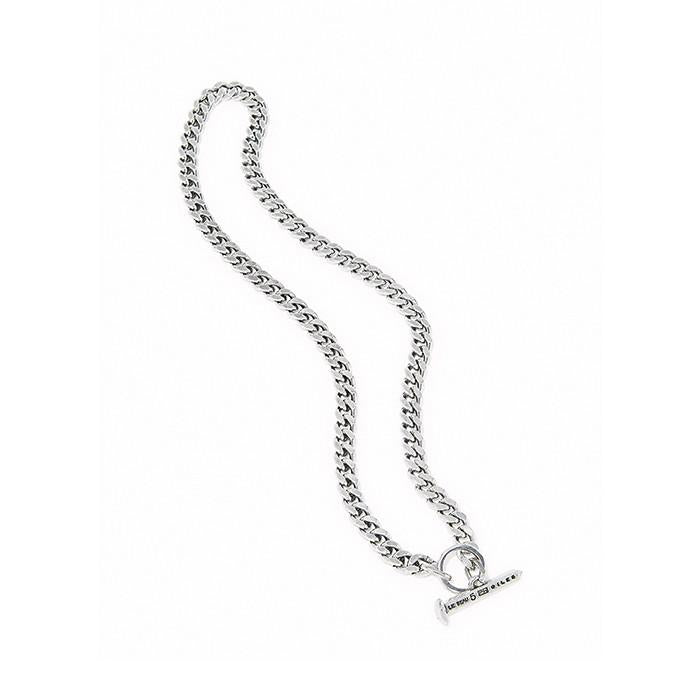 Railroad Spike Toggle Chain Necklace Finished In Silver | Giles & Brother
