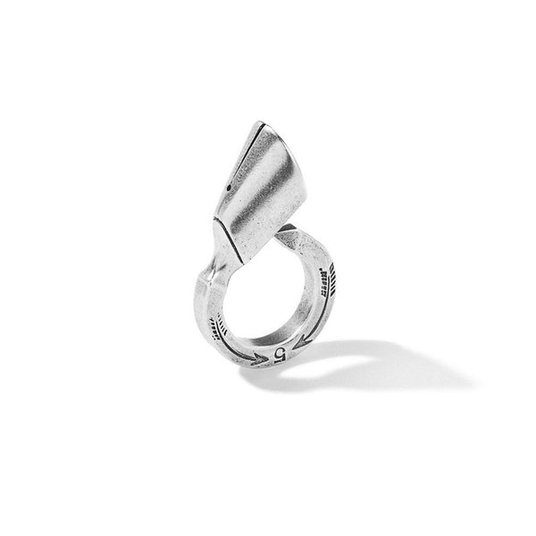 Pied-De-Biche Ring-Single Hoof In Sterling Silver | Giles & Brother