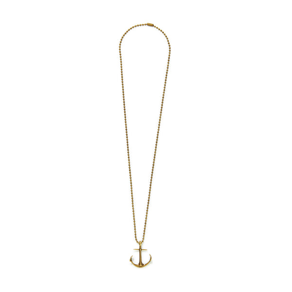 Anchor Ball Chain Necklace