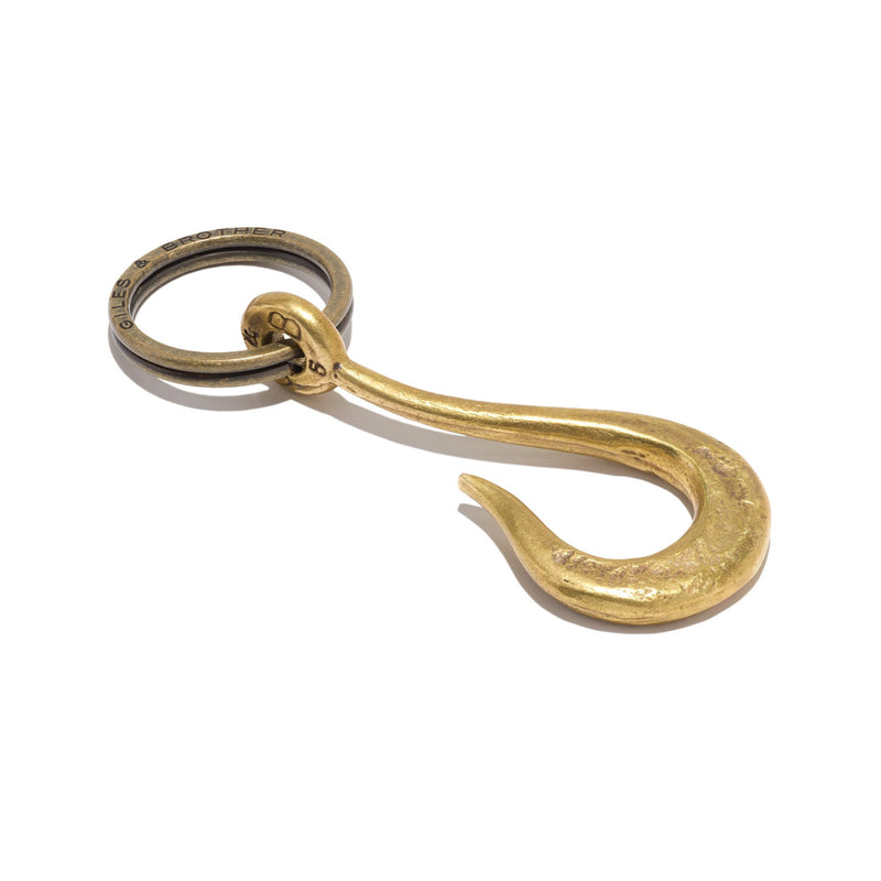 Hook Keyring Brass | Giles & Brother