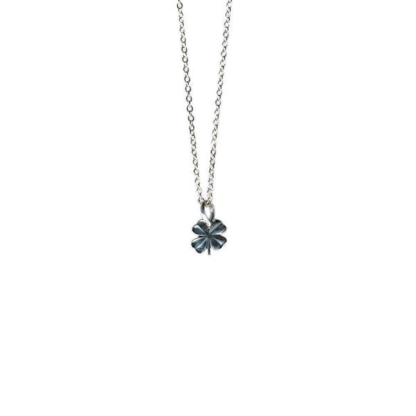Tiny Four Leaf Clover Necklace | Giles & Brother