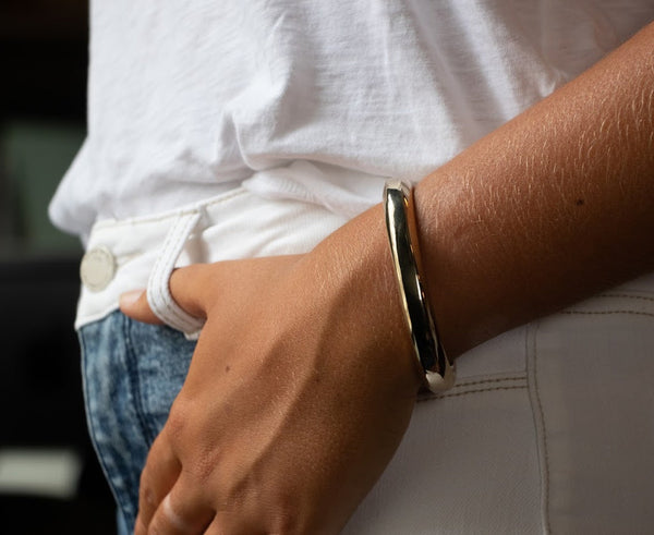 Polished Hex Cuff | Giles & Brother