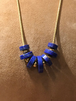 Blue Lapis  Bead necklace